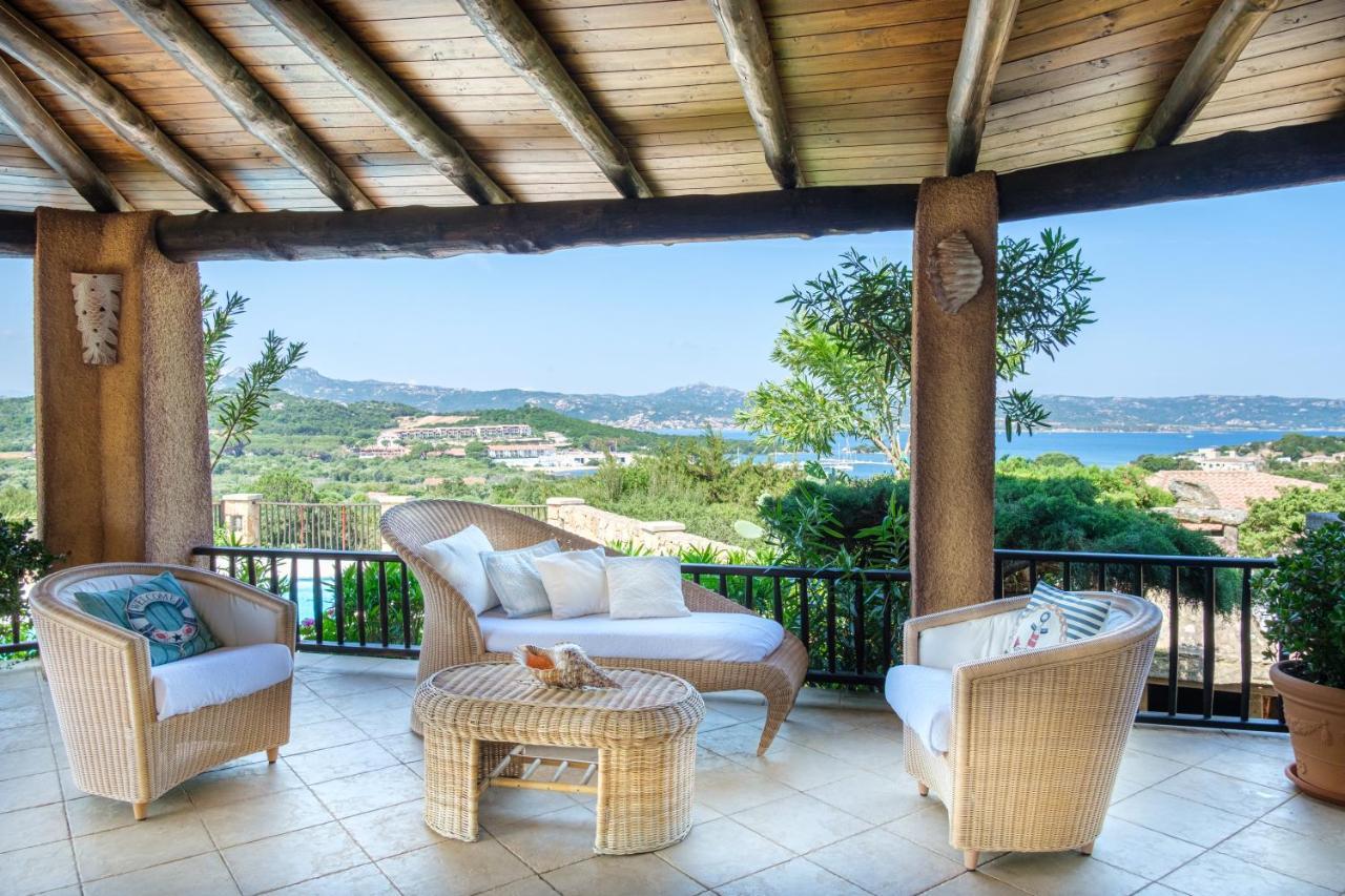 Villa Baja Sardinia Con Piscina E Vista ภายนอก รูปภาพ